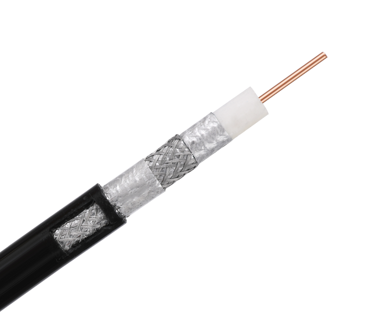 Cable coaxial de la serie RG11Q: blindaje cuádruple